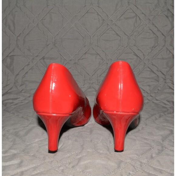 LifeStride Soft System Parigi Red Patent Pumps Heels Size 6.5W Women’s 2” Heel - Picture 6 of 10